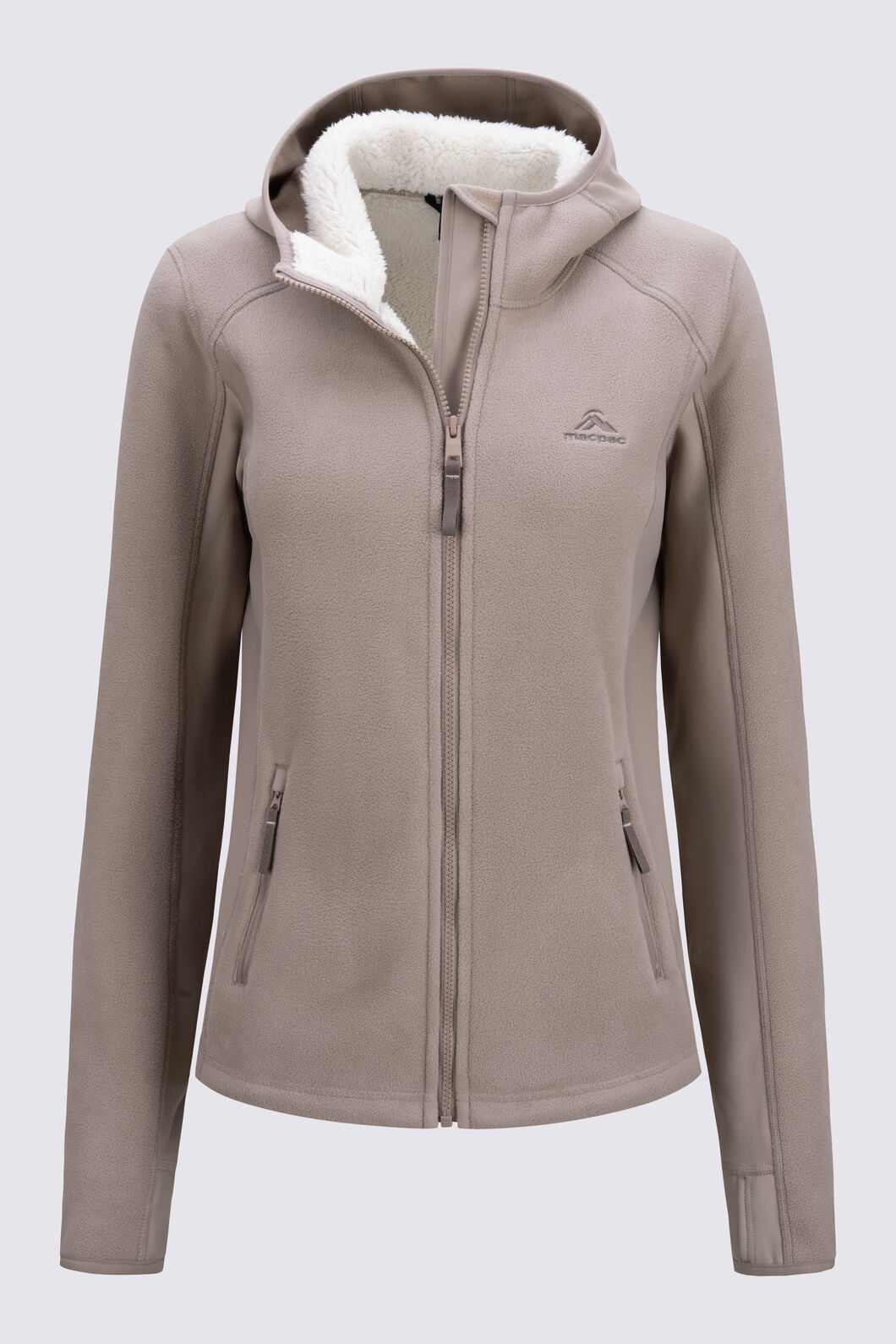 Macpac Women&rsquo;s Mountain Hooded Fleece Jacket, Etherea, hi-res