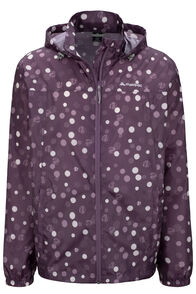 Macpac Pack-It-Jacket, Black Plum Print, hi-res