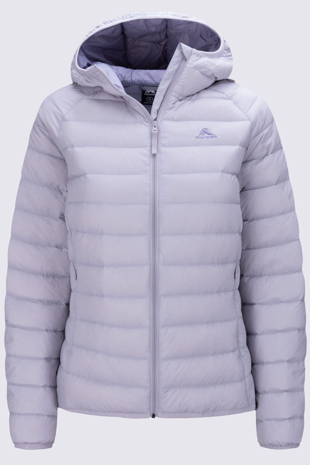 Macpac Women's Uber Light Hooded Down Jacket ♺, Raindrops, hi-res