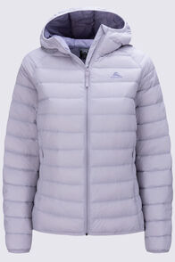 Macpac Women's Uber Light Hooded Down Jacket ♺, Raindrops, hi-res