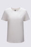 Macpac Women's Vintage Embroidered Fairtrade Organic Cotton Short Sleeve T-Shirt, Tofu, hi-res