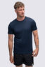 Macpac Men's Lyell 180 Merino T-Shirt, Navy, hi-res