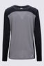 Macpac Women's Trail Long-Sleeve T-Shirt, Black/Smoked Pearl, hi-res