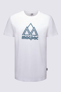 Macpac Men's Vintage Fairtrade Organic Cotton Short Sleeve T-Shirt, White, hi-res