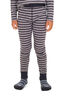 Macpac Kids' 220 Merino Long Johns, Grey/Navy Stripe, hi-res