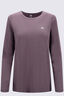 Macpac Women's brrr&deg; Long Sleeve T-Shirt, Moonscape Marle, hi-res