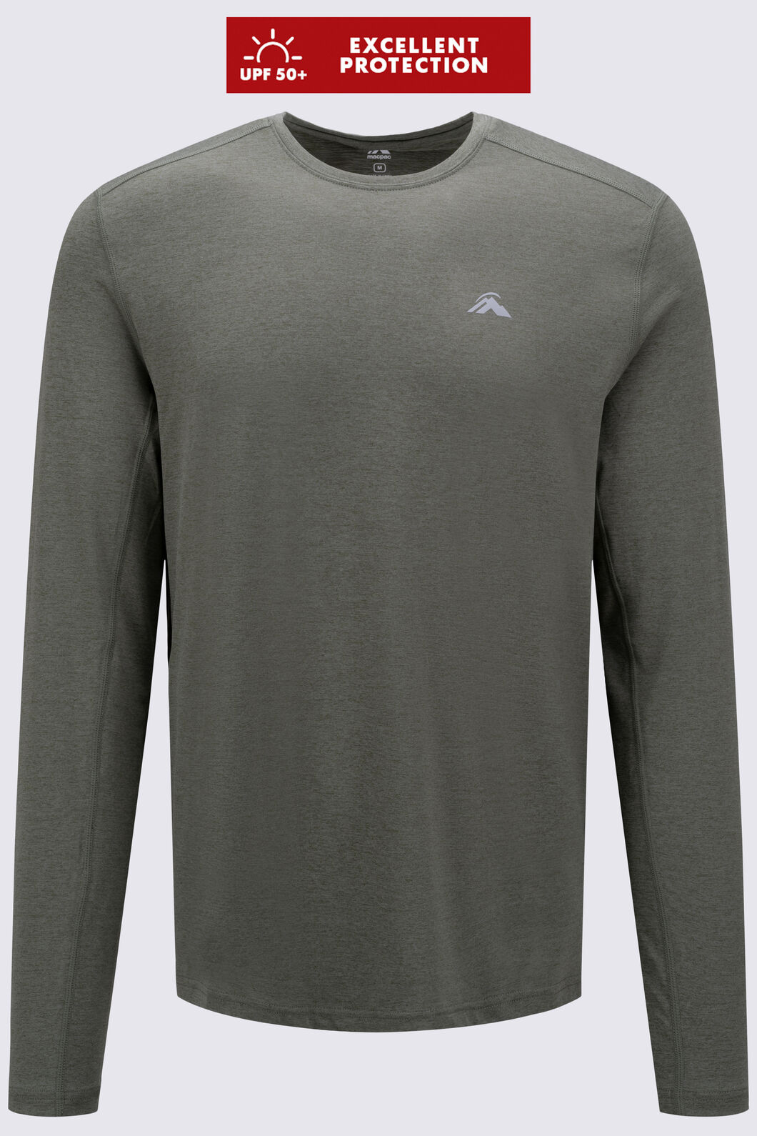 Macpac Men's brrr&deg; Long Sleeve T-Shirt, Four Leaf Clover, hi-res