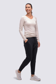 Macpac Women's Merino Blend Track Pants, Black, hi-res