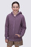 Macpac Kids' Waffle Sherpa Hooded Jacket, Grapeade, hi-res