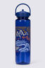 Macpac Nerine 1L Straw Cap Water Bottle, Blue Summer Mountains, hi-res