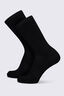 Macpac Everyday Crew Sock — 2 Pack, Black, hi-res