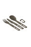 Sea to Summit Frontier Ultralight Cutlery Set &mdash; 3 Piece, Anodised Grey, hi-res