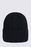 Macpac Cable Knit Merino Blend Beanie, Black, hi-res