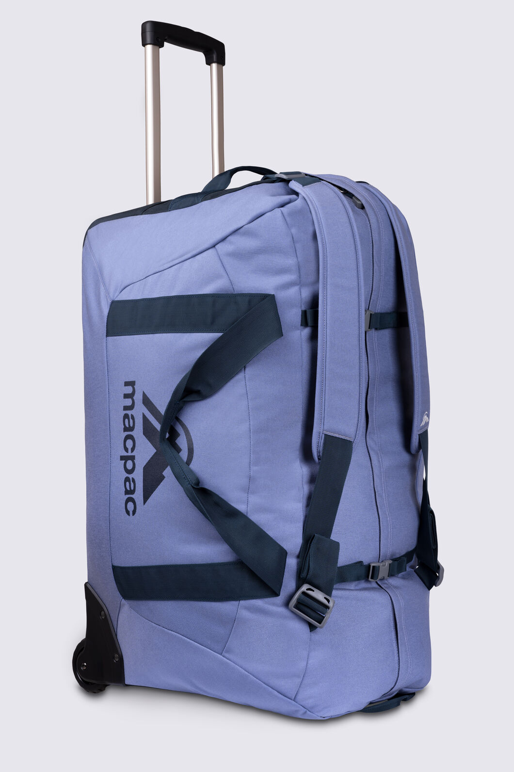 Macpac 120L Wheeled Duffel Bag, Blue Ice, hi-res