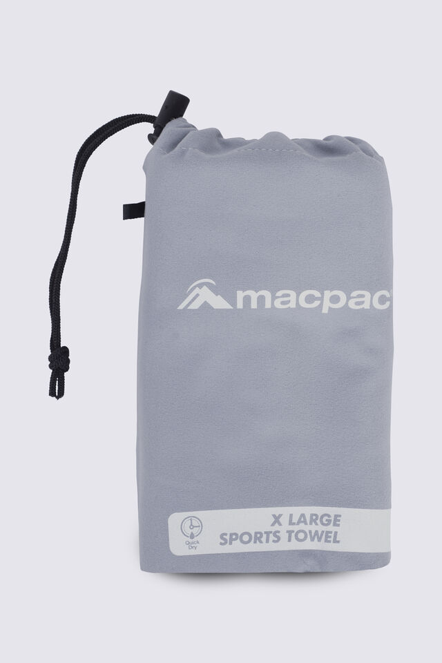 Macpac Sports Towel XL, Charcoal, view 1