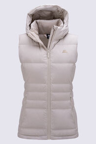 Macpac Women's Aurora Hooded Down Vest, French Oak, hi-res