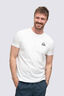 Macpac Men's Vintage Embroidered Fairtrade Organic Cotton T-Shirt, Bright White, hi-res