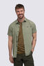 Macpac Men's Vista Short Sleeve Shirt, Moss Stone, hi-res