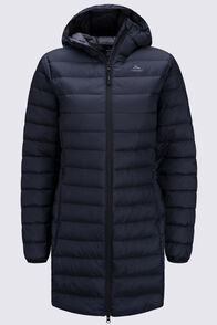 Macpac Women's Uber Light Hooded Down Coat ♺, Black, hi-res