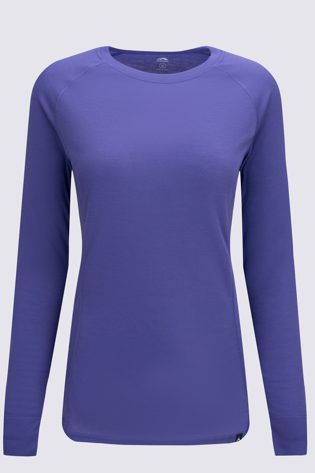 Macpac Women's Geothermal Long Sleeve Top, Purple, hi-res