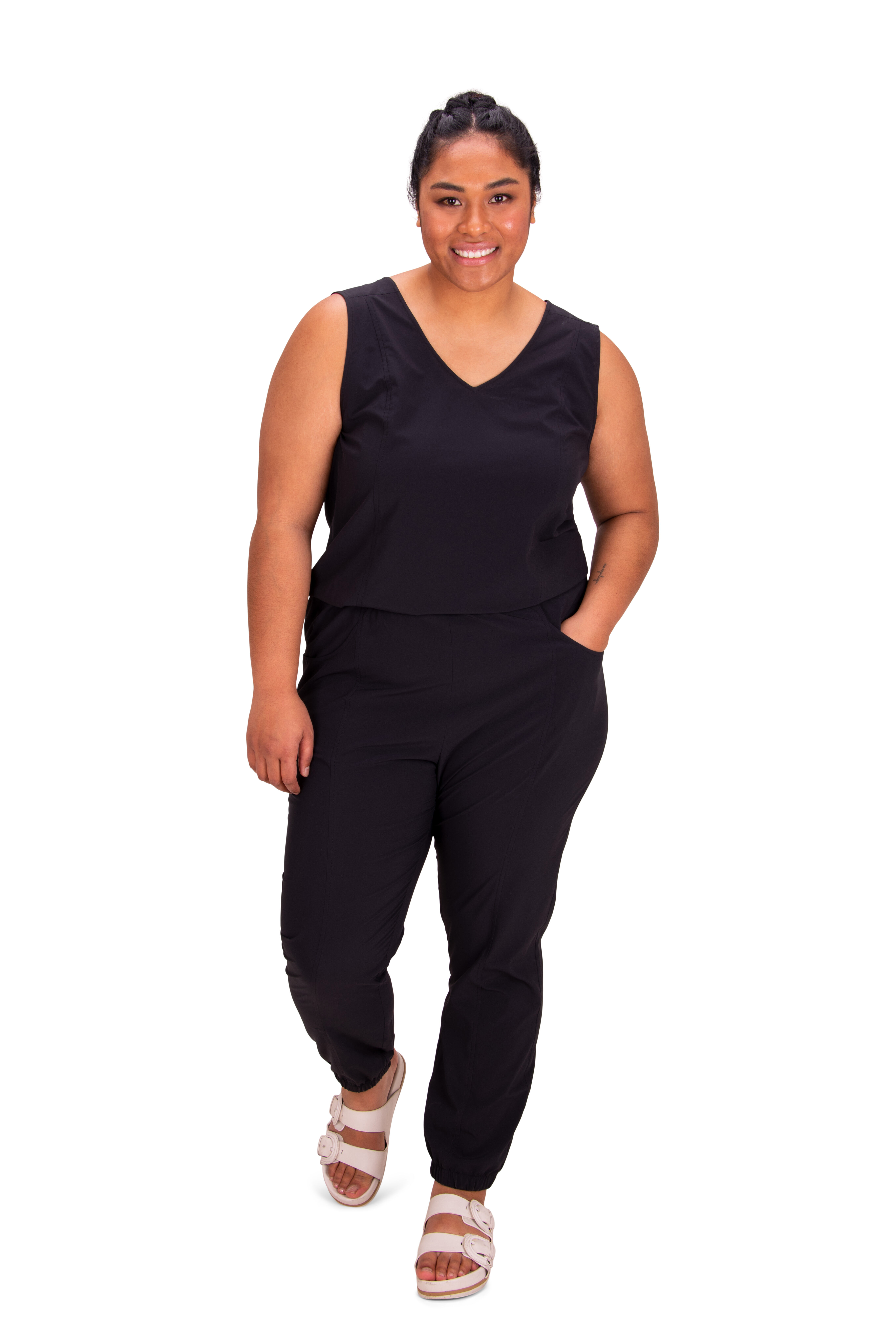 Inc black jumpsuit store