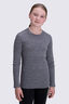 Macpac Kids' 220 Merino Long Sleeve Top, Mid Grey Marle, hi-res