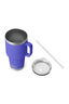 YETI® Rambler® Mug with Straw Cap — 35 oz, Ultramarine Violet, hi-res