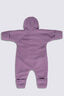 Macpac Baby Acorn Fleece Onesie, Black Plum, hi-res