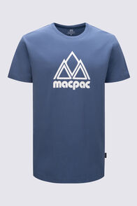 Macpac Men's Vintage Fairtrade Organic Cotton Short Sleeve T-Shirt, Bering Sea, hi-res