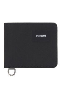 Pacsafe® RFIDsafe™ RFID blocking bifold wallet, JET BLACK, hi-res