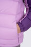 Macpac Kids' Halo Hooded Down Jacket, Plum/Orchid, hi-res