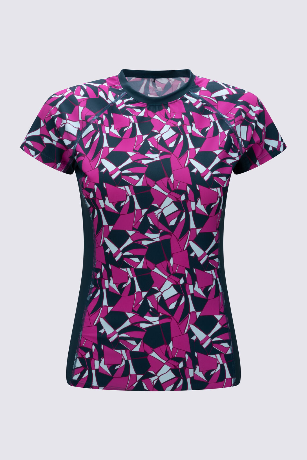 Macpac Women's Short Sleeve Rash Top, Deep Teal Shatter, hi-res