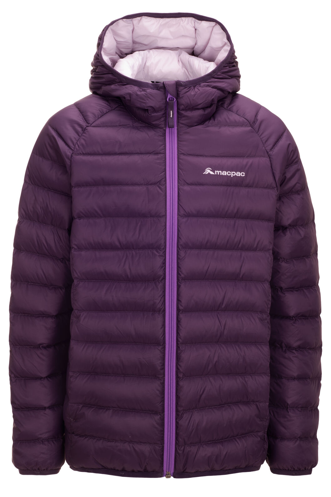 Macpac Kids' Uber Light Hooded Down Jacket, Nightshade, hi-res