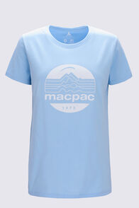 Macpac Women's Retro Graphic T-Shirt, Chambray Blue, hi-res