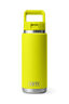 YETI® Rambler® Bottle with Straw Cap — 26 oz, Firefly Yellow, hi-res