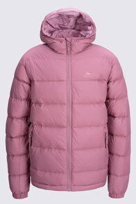 Macpac Kids' Halo Hooded Down Jacket, Deco Rose/Foxglove, hi-res