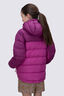 Macpac Kids' Halo Hooded Down Jacket, Boysenberry/Rose Violet, hi-res