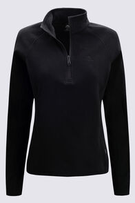 Macpac Women's Tui Fleece Pullover, Black, hi-res