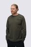 Macpac Men's Vintage Embroidered Fairtrade Organic Cotton Long Sleeve T-Shirt, Forest Night Marle, hi-res