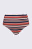 Macpac Women's Reversible High-Waisted Bikini Bottoms, Sienna Stripe/Odyssey, hi-res