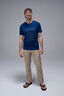 Macpac Men&rsquo;s Braided River Merino 180 T-Shirt, Navy Peony, hi-res