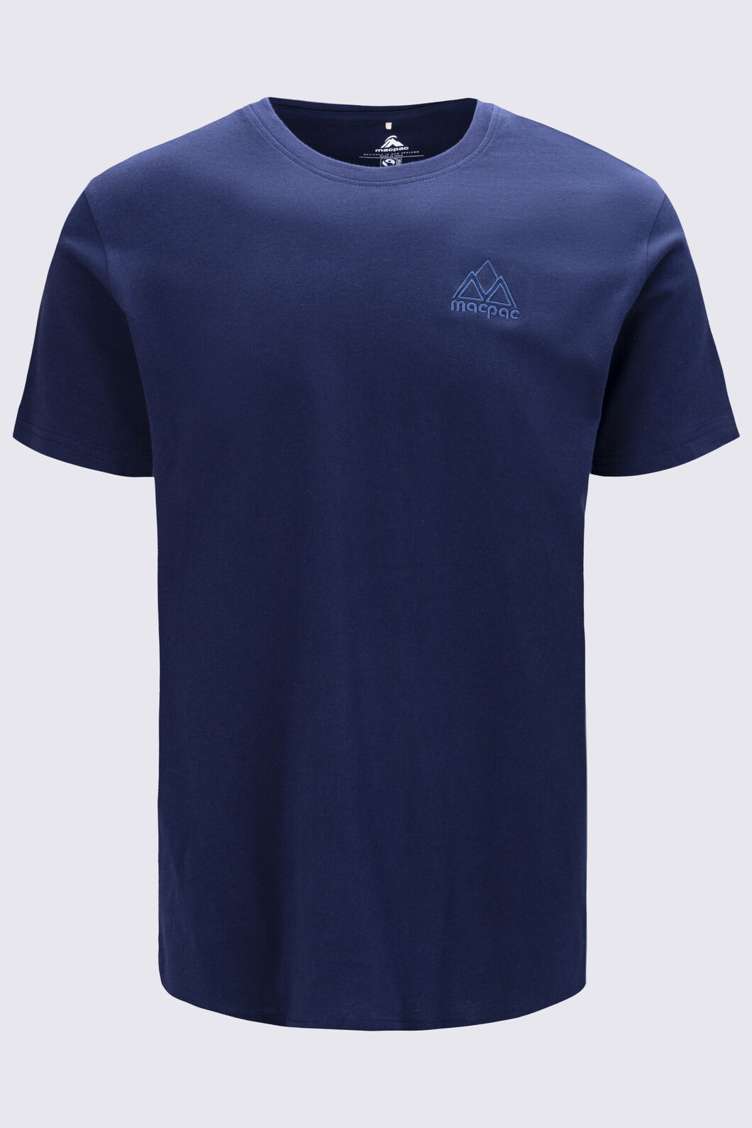 Macpac Men's Vintage Embroidered Fairtrade Organic Cotton T-Shirt, Baritone Blue, hi-res