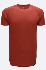 Macpac Men's Geothermal Short Sleeve Top, Burnt Brick, hi-res
