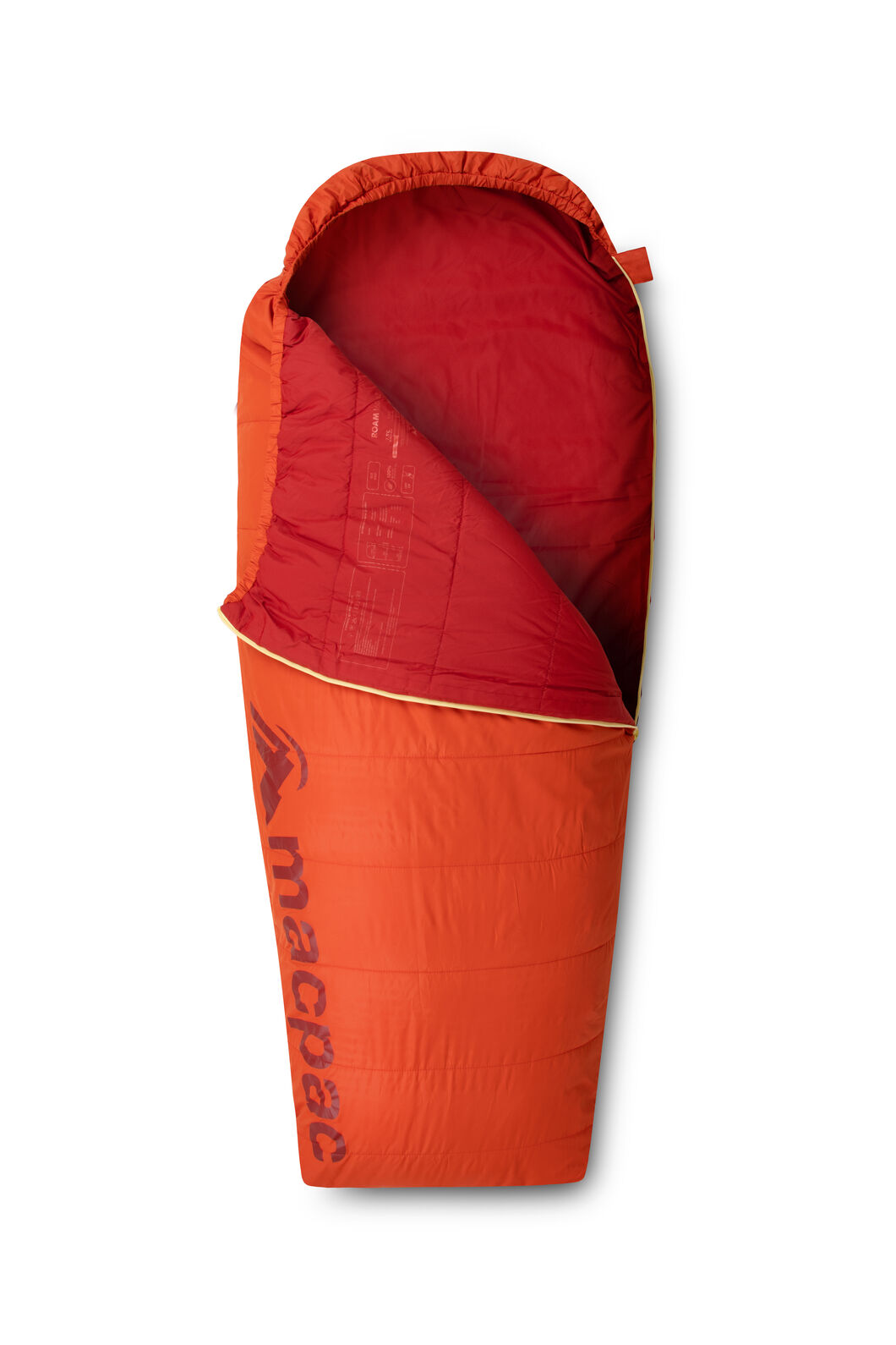 Macpac Kids' Roam 160 Synthetic Sleeping Bag (7.5°C), Burnt Ochre, hi-res