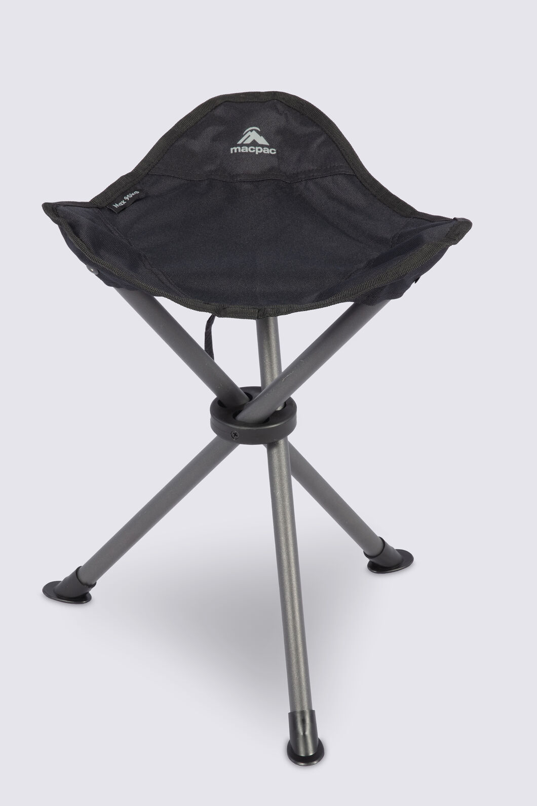 Macpac Tripod Stool V2, Black/Black, hi-res