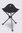 Macpac Tripod Stool V2, Black/Black, hi-res
