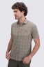 Macpac Men's Eclipse Short Sleeve Shirt, Dusky Green Check, hi-res