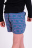 Macpac Kids' Winger Shorts, Blue Mirage/Pink Flambe Print, hi-res