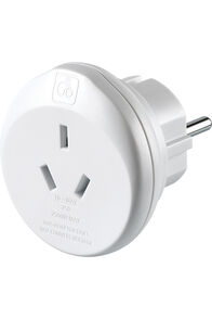 Go Travel AUS and NZ to EU Adaptor, White, hi-res