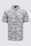 Macpac Men's Camp Printed Short-Sleeve Shirt, Terrain Camp Print, hi-res